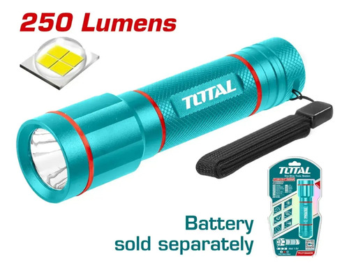 Linterna De Mano Tactica Led Total Tfl013aaa58 Turquesa - Imagen 8