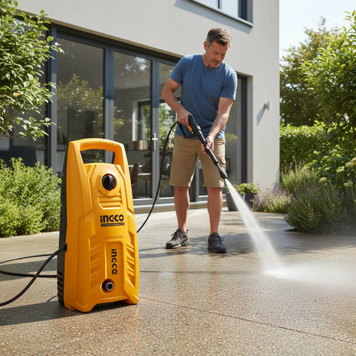 Hidrolavadora 130 Bar 1400w Ingco Hpwr14008 5.5l/min - Imagen 3