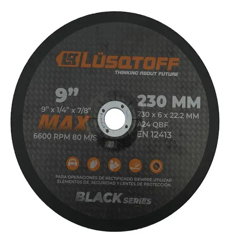Amoladora Lusqtoff 2200 Watts 230mm Aml2200 Black Series Color Negro Frecuencia 50 50 Hz - Imagen 3