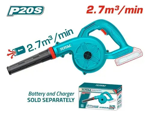 Soplador De Hojas Inalámbrico Total, Jardinería - No Incluye Batería Ni Cargador - Tabli20028 Turquesa - Imagen 3