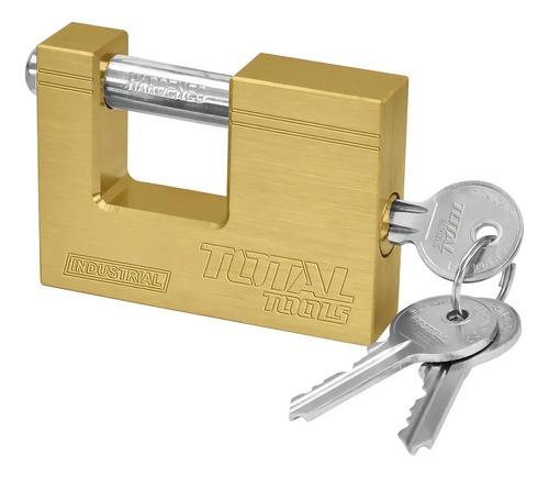 Candado Seguridad Antipalanca Total Industrial Bronce, 568g