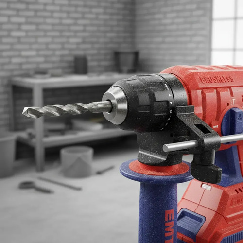 Rotopercutor 20v S/bat 1,5j Elrh202201 Emtop Rojo 60 - Imagen 4