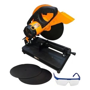 Sierra Cortadora Sensitiva Kit Hierro 355mm Metal Lusqtoff Frecuencia 50 Mhz Naranja