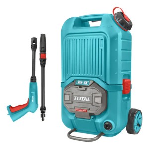 Hidrolavadora Inalámbrica Total 40v, 80bar, 1160psi - Caudal 4l/min - Motor Sin Carbones - Tanque Incorporado 15 Litros... 50 60hz Turquesa