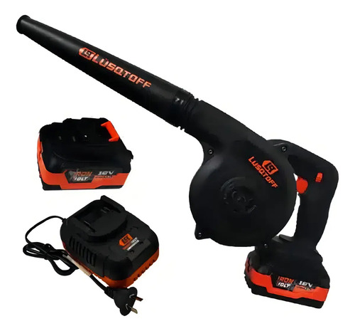 Sopladora Inalambrica Lusqtoff 2 Baterias Black Series Color Negro