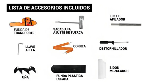 Motosierra Nafta Lusqtoff 45cc 2.5hp Esp. 18' Gs-4500 - Imagen 3