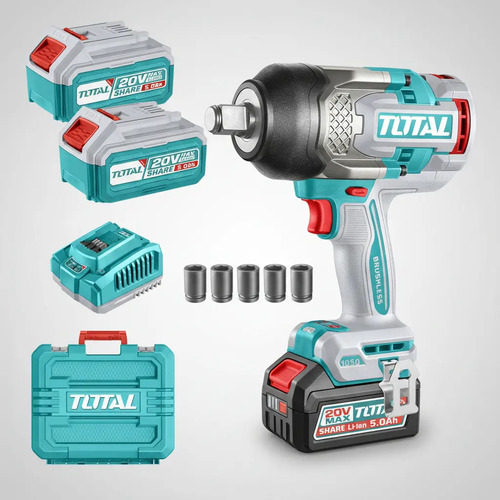Llave De Impacto Inalámbrica Total 20v 3/4'' 2 Bat 5ah - Imagen 3