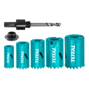 Juego 5 Sierras Copa Total, Mechas Bimetal, Madera Pvc Alumi