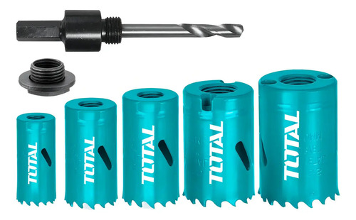 Juego 5 Sierras Copa Total, Mechas Bimetal, Madera Pvc Alumi