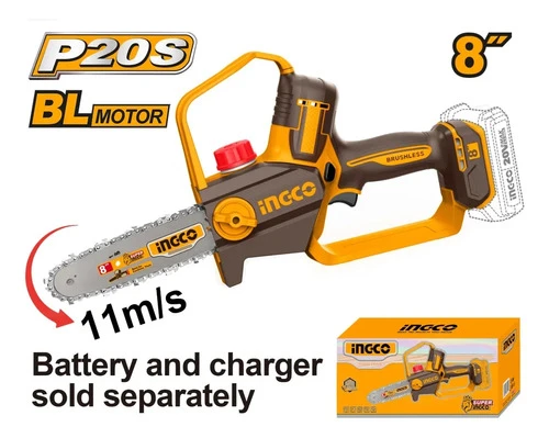 Motosierra A Bateria P20s 20v 8 S/bat Ingco Cgsli2088 - Imagen 2
