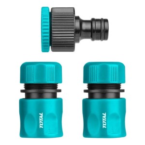 Kit 3 Conectores Total Acople Rapido Mangueras 1/2'' 3/4''