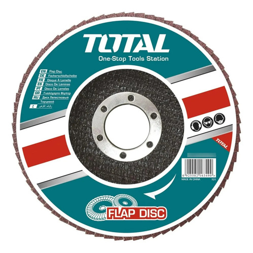 Pack X 10 Discos Flap Acero Madera P80 Total Tac631153