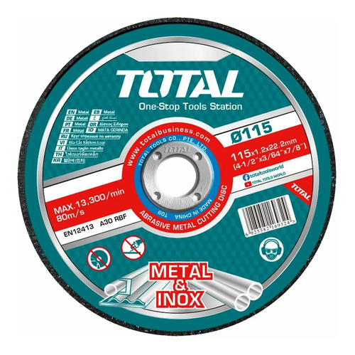 Set 50 Discos De Corte Metal Total Para Amoladora, 4.1/2'' 1