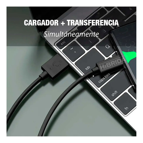 Cable Usb Tipo C Cargador Celular Pc Laptop Wadfow Wub1501 - Imagen 6