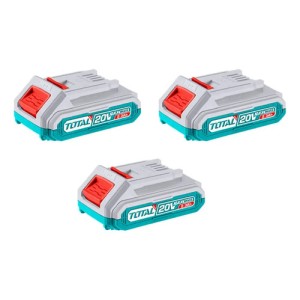 Set, 3 Baterías 20v Total Litio Ion 2.0ah - Línea P20s Total