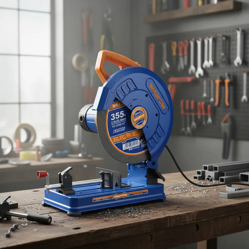 Sierra Sensitiva 14 PuLG 2200w Wadfow Industrial Wcf153551 Color Azul - Imagen 3