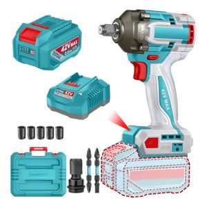 Llave De Impacto Inalámbrica Total 42v 1/2 460nm Tiwli42461