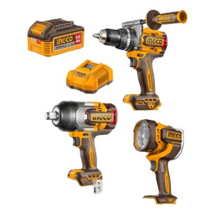 Kit Combo A Bateria 20v Set 3 Herramientas Ingco Cosli250882