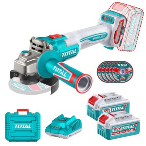 Amoladora Inalámbrica Total 20v 900w 4.1/2 2 Bat 4ah