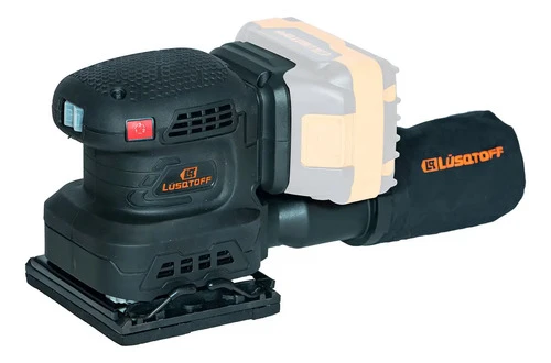 Lijadora Orbital 1/4 Inalambrica Lusqtoff Black Series Frecuencia 50 Hz Lol11000-9b Negro