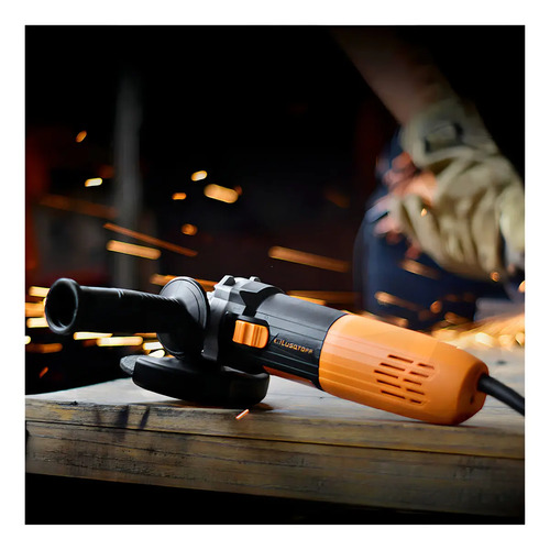 Mini Amoladora Angular Lusqtoff 720w Electrica 115mm 4.1/2 Color Naranja Frecuencia 50Hz - Imagen 9