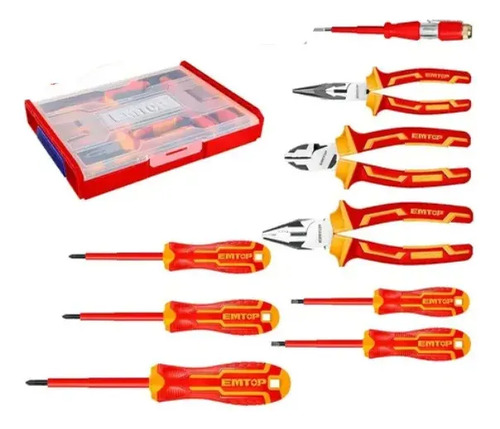 Kit De Herramientas Aisladas 5pcs C/caja Ehtsv01p05 Emtop