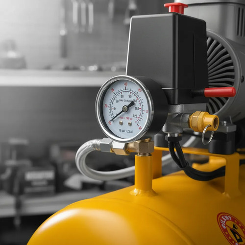 Compresor 24lt 1.5hp Libre De Aceite Bajo Ruido Ingco - Imagen 4