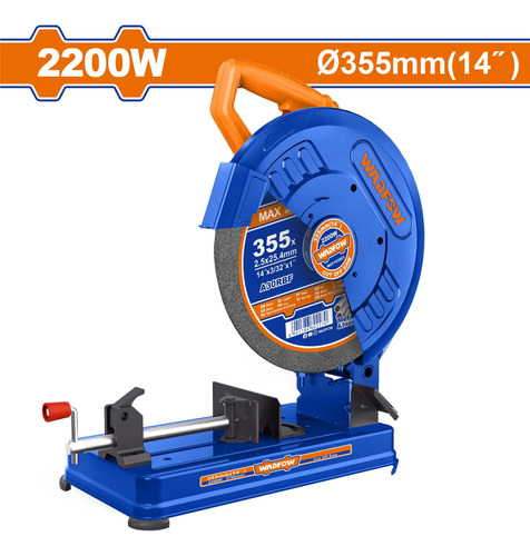Sierra Sensitiva 14 PuLG 2200w Wadfow Industrial Wcf153551 Color Azul - Imagen 2