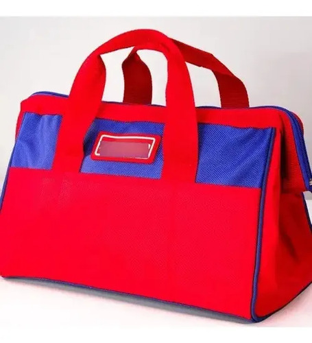 Bolso Porta Herramientas De 16 Pulgadas Capacidad 16 Kilos Color Rojo