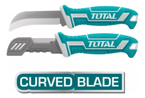 Cuchillo Total Profesional Tht51882 Curvo Turquesa - Imagen 2