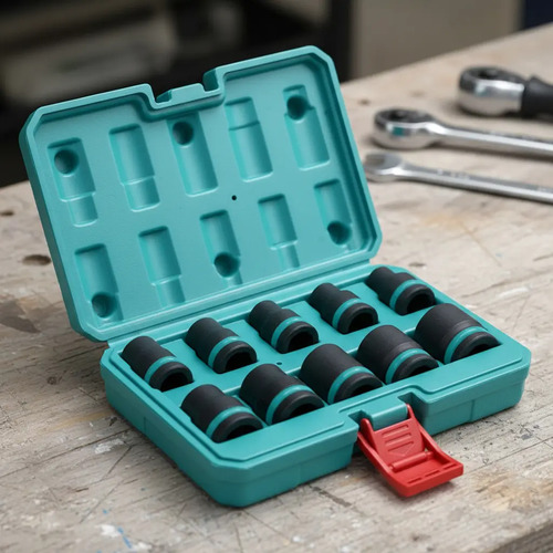 Juego 10 Dados Impacto Con Encastre 1/2'' Total Thistd12101 - Imagen 2