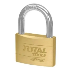 Candado Seguridad Total Industrial Bronce, 270g 50mm, Con 3