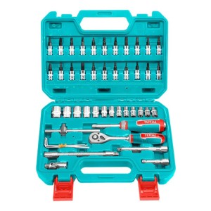 Juego 46 Dados Tubos Puntas Llave Crique Total 1/4''
