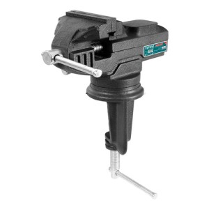 Morsa De Banco Total Tht6126 Giratoria 60mm Con Yunque