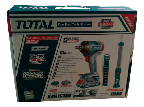 Kit Inalámbrico Total: Llave Impacto 1/2'' Motor Total - Imagen 3