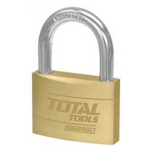 Candado Seguridad Total Industrial Bronce, 542g 70mm, Con 3 Llaves - Tlk32702 Dorado