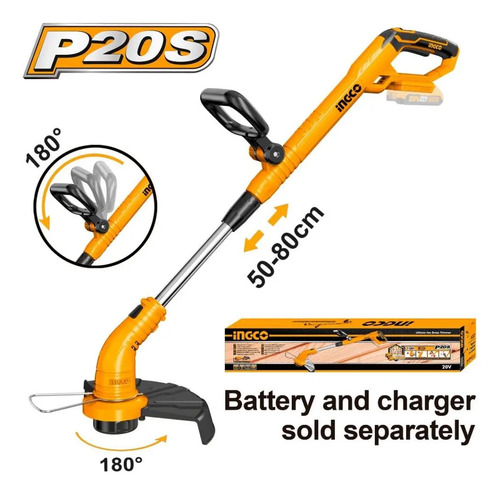 Bordeadora Bat 20v Extensible Mango Regulable Ingco Cgtli200 - Imagen 3