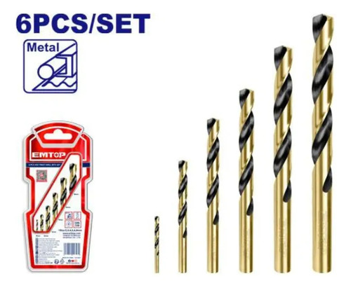 Set 6pc Mechas Hss Etdbb11065 Emtop - Imagen 2