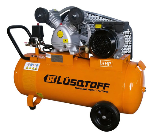 Compresor De Aire Eléctrico Lüsqtoff Lc-30100 100l 3hp Naranja 50 Hz Monofásica