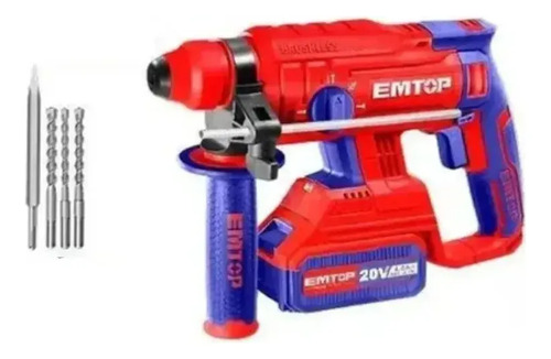Rotopercutor 20v S/bat 1,5j Elrh202201 Emtop Rojo 60