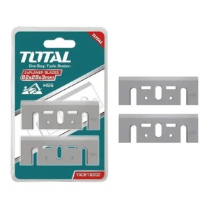 Set 2 Hojas Total, Cuchillas Para Cepillo Carpintero Garlopa - TAC618202
