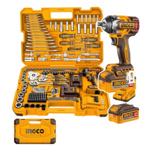 Set 172 Herramientas Combinadas Llave Impacto Bateria Ingco