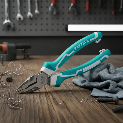 Pinza Combinada Total, Alicate Universal Industrial, 9.5'' 240mm, Alto Torque - THT210906S - Imagen 2