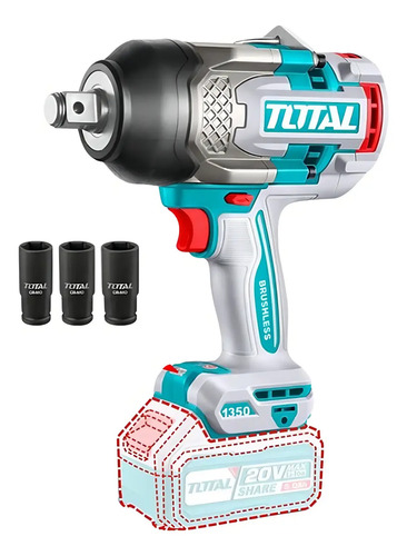 Llave, Pistola De Impacto Inalámbrica Total 20v Industrial