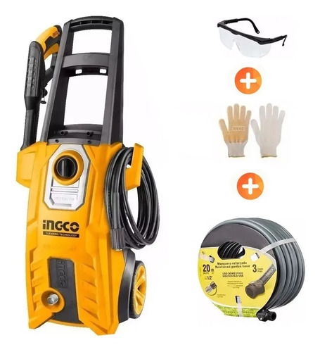 Hidrolavadora Ingco 150bar 1800w Profesional Hpwr18008 - Imagen 2