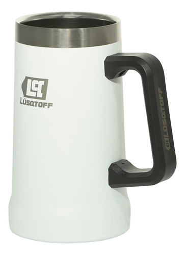Vaso Chopero Termico Lusqtoff 700 Ml Frio Caliente Acero Ino Color Blanco