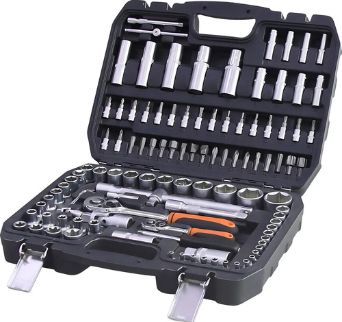 Set Herramientas Lusqtoff Tubo Crique Puntas Maletin 108 Pzs