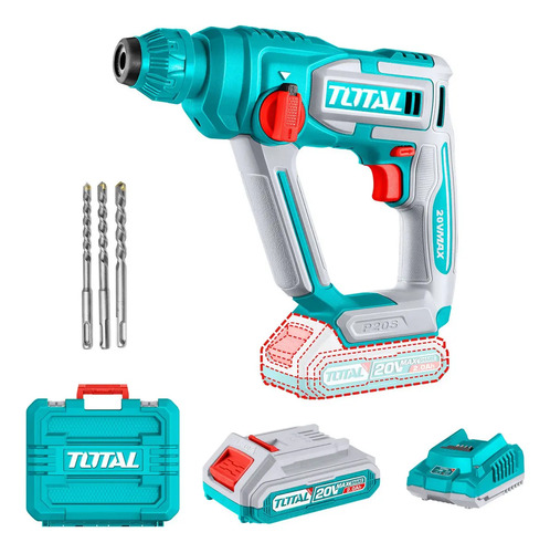 Rotomartillo Inalámbrico Total Turquesa 1.5 J Encastre Sds