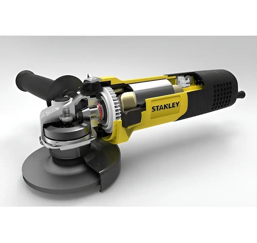 Amoladora Angular Stanley Sgs1045 115mm 1050w Amarillo 61 Hz - Imagen 2