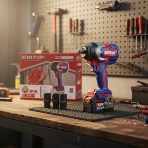 Llave Impacto 20v S/bat 850nm Eciwl20851 Emtop Rojo 50